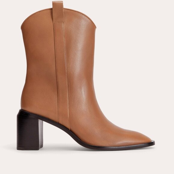 Everlane Outlaw Boot in Saddle Brown, Size 8